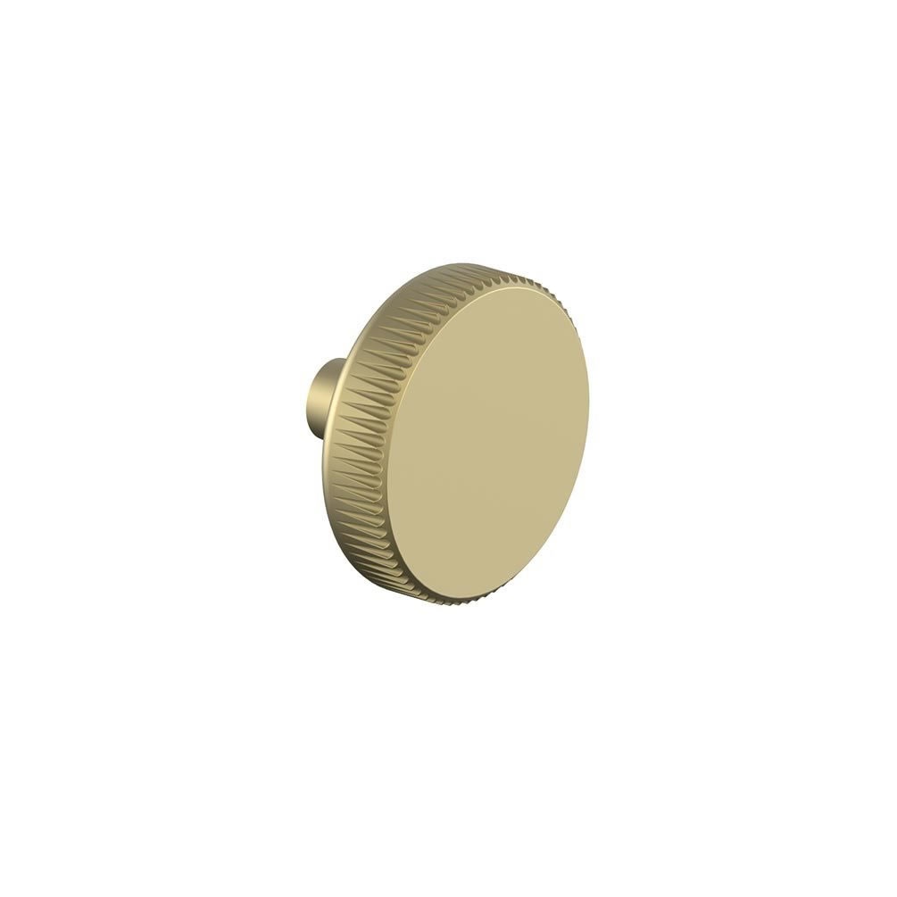 Vado Safari Fluted Satin Brass Knob Furniture Handle